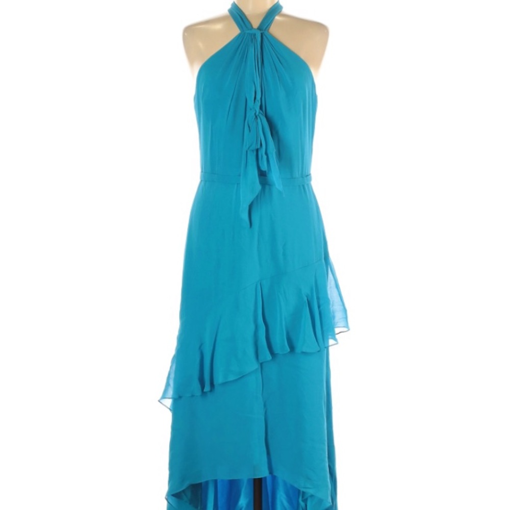 Theia Blue High Low Dress